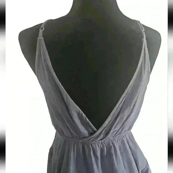 Intimately Free Free People Womens Blue Boho Crochet Neck Short Swing Dress XS - Picture 5 of 14